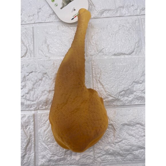 Viva-Z Rubber Squeaky Chicken Pet Toy Durable & Fun Yellow 9” Size For Pets - Picture 2 of 6